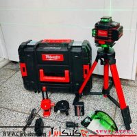 تراز لیزری حرفه ای نور سبز ریموت دار ماکیتا 16 خط 4 بعدی 360 درجه همراه سه پایه و لوازم کامل