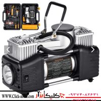کمپرسور فندکی ۱۲ ولت دو سیلندر ورکسایت مدل AAC2122